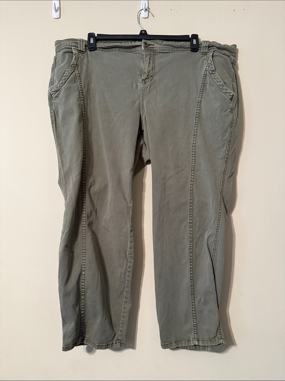 torrid Olive Green Slim Straight Jeans